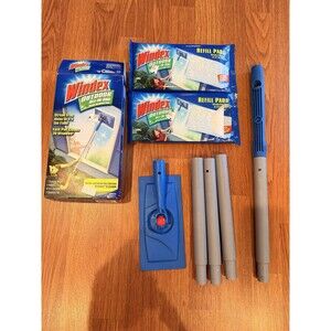 Windex Outdoor All In One Glass Window Cleaner Tool Starter Kit with 3 Pads New